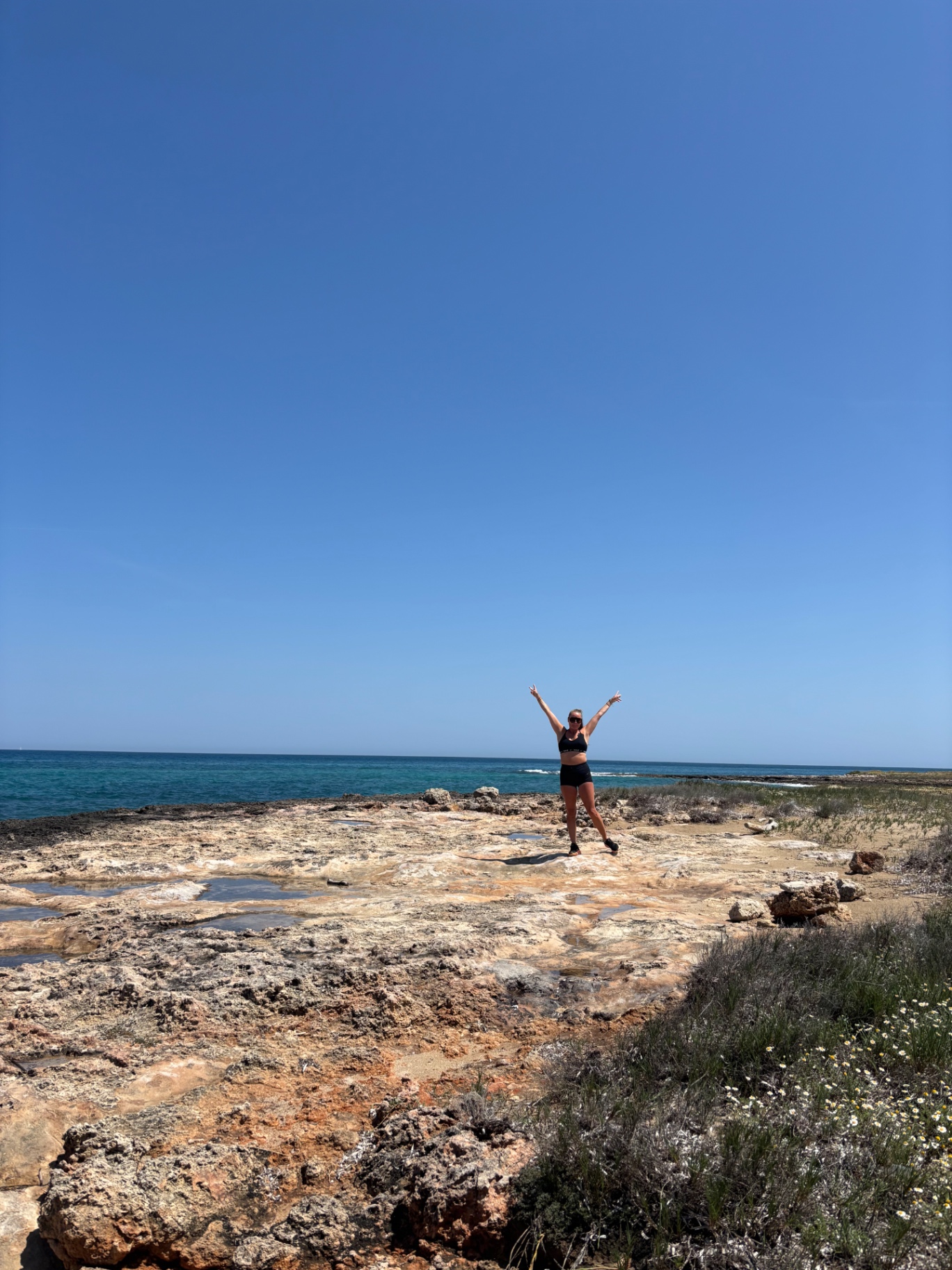 Milla on the rocky coast north of Ostuni